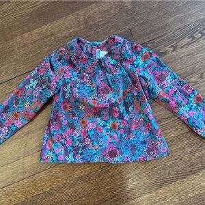 Jacadi Paris Girls Liberty Print Blouse - 4 years